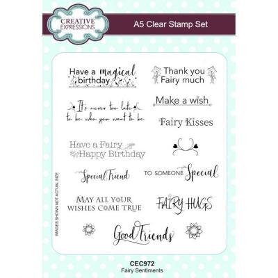 Creative Expressions Clear Stamps - Fairy Sentiment